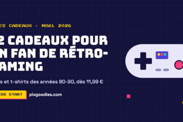 Mugs et t-shirts rétro-gaming à moins de 25 € : Mario, Alex Kidd, Bomberman, Metal Slug… Des cadeaux de Noël pour les gamers nostalgiques des années 80-90.