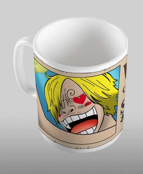 Mug One Piece : Sanji Vinsmoke Wanted