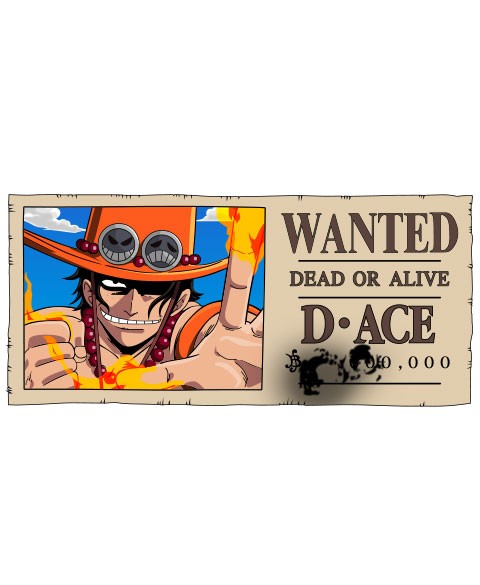 Visuel Mug One Piece : Portgas D. Ace Wanted