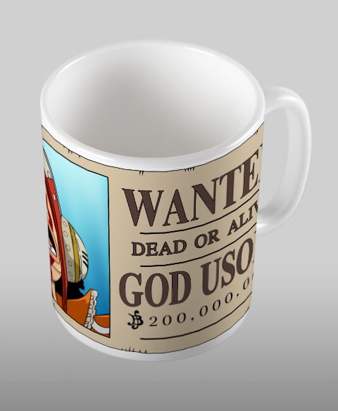 Mug One Piece : God Usopp Wanted