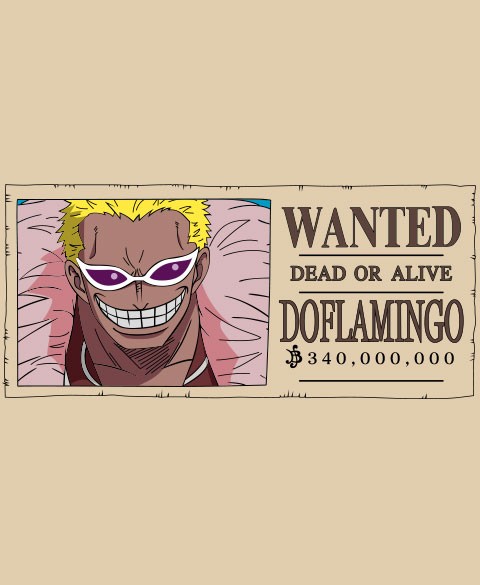 Mug One Piece : Don Quijote Doflamingo Wanted