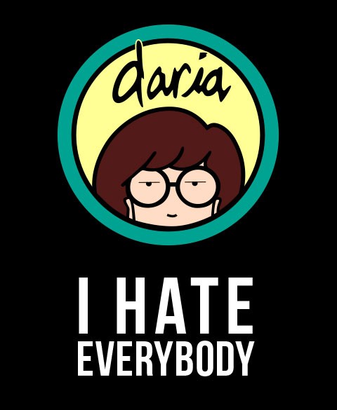 Visuel Mug Daria : I hate everybody