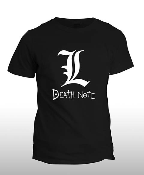 T-shirt Death Note : le mystérieux L.