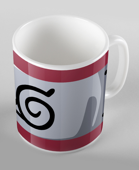 Mug Naruto : Le symbole de Konoha - rouge