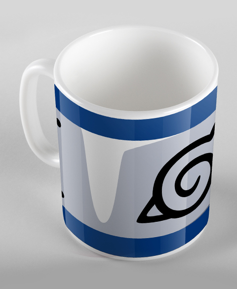 Mug Naruto : Le symbole de Konoha - bleu