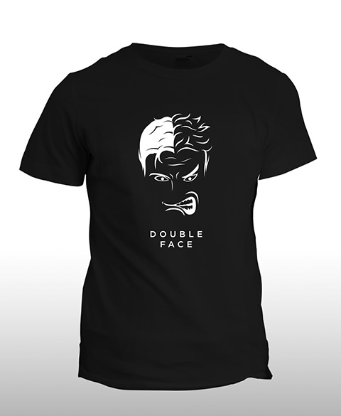 T-shirt Batman : Double-Face