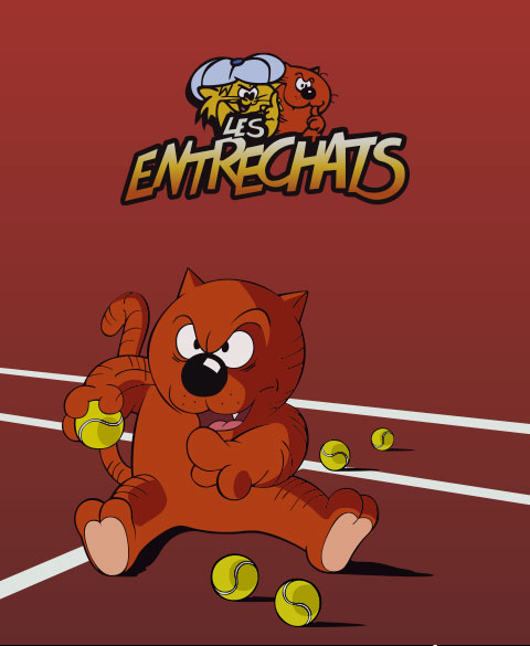 Mug Les Entrechats : Isidore est fan de tennis