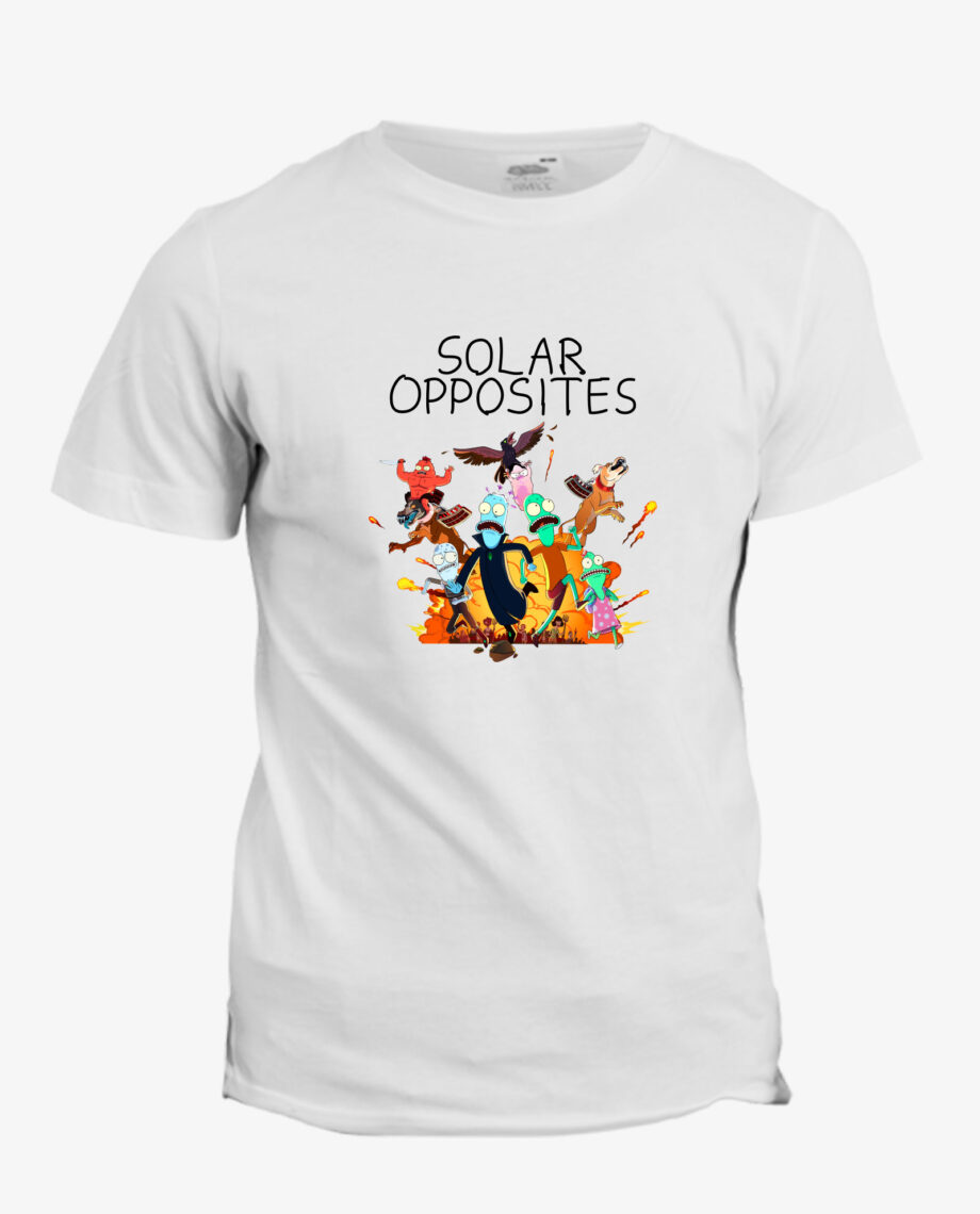 T-shirt Solar Opposites : un Pupa et des extraterrestres