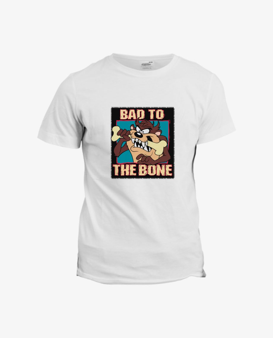 T-shirt Looney Tunes : Taz Bad to the Bones