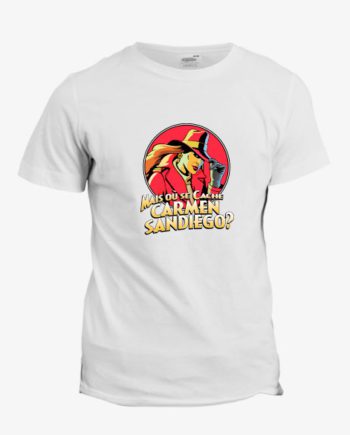 T-shirt Carmen Sandiego : Mais où se cache Carmen Sandiego ?