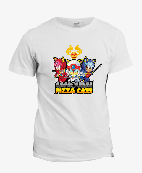 T-shirt Samouraï Pizza Cats : un anime culte !