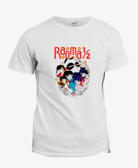 T-shirt Ranma 1/2 : Ranma Saotome et sa bande