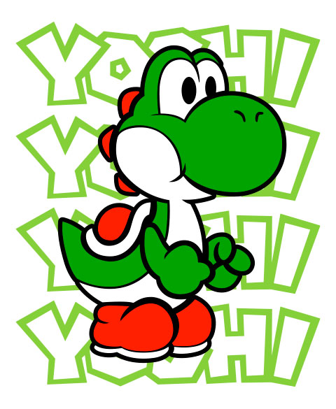 T-shirt Mario : Yoshi