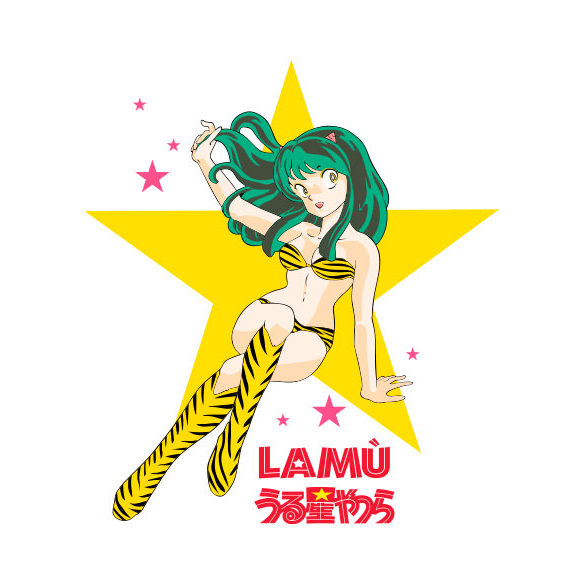 T-shirt Lamu : Urusei Yatsura en animé