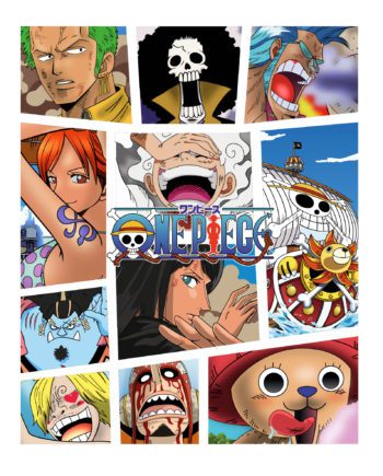 T-shirt One Piece : Équipage de Monkey D Luffy au complet