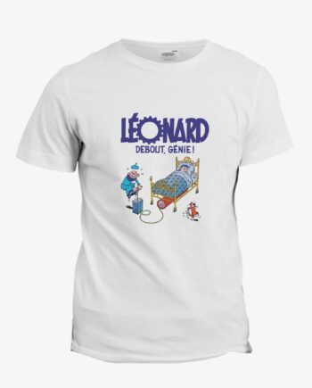 T-shirt Léonard : Debout Génie - Bande dessinée - BD