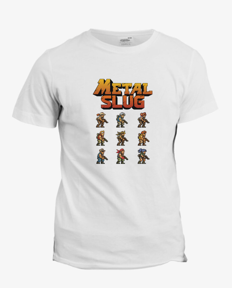 T-shirt Metal slug rétro gaming, jeux vidéo