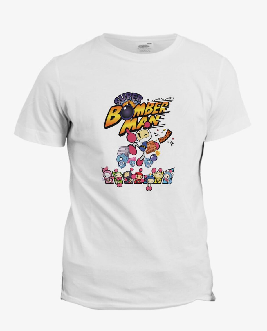 T-shirt Bomberman - Jeux vidéo rétro gaming, année 1980, année 80