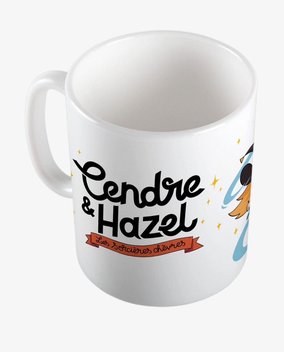 Mug Cendre et Hazel blanc